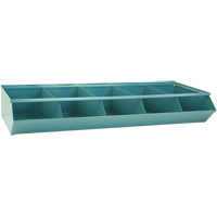 Bacs sectionnels superposables, Cap. 100 lb, 37" la x 15-1/2" p x 6" h, Bleu Nia-Chem Ltd.
