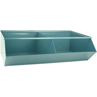 Bacs sectionnels superposables, Cap. 100 lb, 37" la x 24" p x 11" h, Bleu Nia-Chem Ltd.