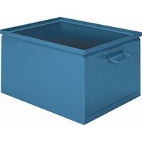 Steel Stacking Box, 7.5" W x 13" D x 6" H, Blue CA813 | Nia-Chem Ltd.