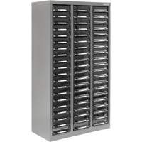 KPC-300 Parts Cabinet, Galvanized Steel, 60 Drawers, 21-3/10" x 10-2/5" x 36-9/10", Grey Nia-Chem Ltd.