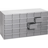 Casiers &agrave; tiroirs industriels, 30 tiroirs, 33-3/4" la x 11-3/4" p x 21-1/8" h, Gris Nia-Chem Ltd.