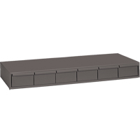 Casiers &agrave; tiroirs industriels, 6 tiroirs, 33-3/4" la x 11-5/8" p x 4" h, Gris Nia-Chem Ltd.
