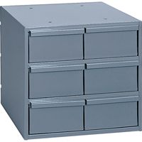 Casiers &agrave; tiroirs industriels, 6 tiroirs, 11-3/4" la x 11-5/8" p x 10-7/8" h, Gris Nia-Chem Ltd.