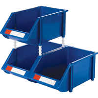 Stack & Hang Bin, 8-3/16" W x 6-3/16" H x 14" D, Blue Nia-Chem Ltd.