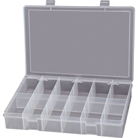 Boîtes &agrave; compartiments compactes en polypropyl&egrave;ne, 13-1/8" la x 9" p x 2-5/16" h, 12 compartiments Nia-Chem Ltd.