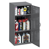 Utility Cabinet, Steel, 2 Shelves, 30" H x 13-3/4" W x 12-3/4" D, Grey Nia-Chem Ltd.
