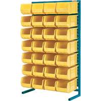 Support stationnaire pour bacs &agrave; un c&ocirc;t&eacute;, 36" la x 12" p x 61" h, 28 bacs Nia-Chem Ltd.