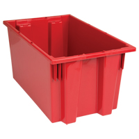 Contenants Stack & Nest, 9" x 18" x 11", Rouge Nia-Chem Ltd.