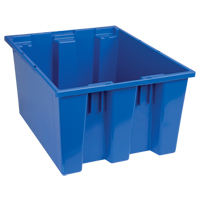 Contenants Stack & Nest, 10" x 19,5" x 15,5", Bleu Nia-Chem Ltd.