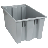 Contenants Stack & Nest, 12" x 23,5" x 15,5", Gris Nia-Chem Ltd.