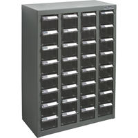 KPC-500 Parts Cabinet, Galvanized Steel, 32 Drawers, 18-1/10" x 8-7/10" x 25-3/5", Grey Nia-Chem Ltd.