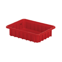 Contenants Divider Box, Poly&eacute;thyl&egrave;ne, 10,8" la x 8,3" p x 2,5" h, Rouge Nia-Chem Ltd.