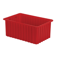 Contenants Divider Box, Poly&eacute;thyl&egrave;ne, 16,5" la x 10,9" p x 7" h, Rouge Nia-Chem Ltd.