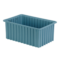 Contenants Divider Box, Poly&eacute;thyl&egrave;ne, 16,5" la x 10,9" p x 7" h, Bleu p&acirc;le Nia-Chem Ltd.