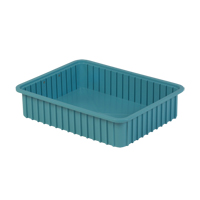 Contenants Divider Box, Poly&eacute;thyl&egrave;ne, 22,4" la x 17,4" p x 5" h, Bleu p&acirc;le Nia-Chem Ltd.