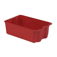 Polylewton Stack-N-Nest&reg; Containers, 7.9" x 24" x 14.1", Red Nia-Chem Ltd.
