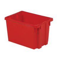 Polylewton Stack-N-Nest&reg; Containers, 12.1" x 19.4" x 12.9", Red Nia-Chem Ltd.