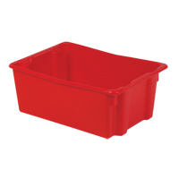 Polylewton Stack-N-Nest&reg; Containers, 10.5" x 26.1" x 18.7", Red Nia-Chem Ltd.