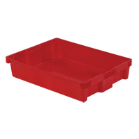 Polylewton Stack-N-Nest&reg; Containers, 6.1" x 29.6" x 22.4", Red Nia-Chem Ltd.