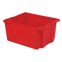 Polylewton Stack-N-Nest&reg; Containers, 15.1" x 30.1" x 24", Red Nia-Chem Ltd.
