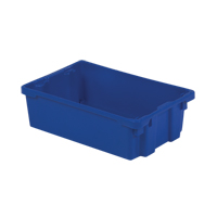 Polylewton Stack-N-Nest&reg; Containers, 6.2" x 20.1" x 13", Blue Nia-Chem Ltd.