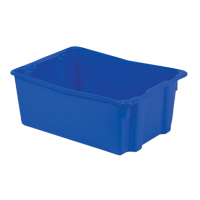 Polylewton Stack-N-Nest&reg; Containers, 10.5" x 26.1" x 18.7", Blue Nia-Chem Ltd.
