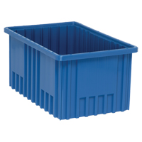 Divider Box&reg; Containers, Plastic, 16.5" W x 10.9" D x 8" H, Blue Nia-Chem Ltd.