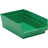 Bacs pour tablette, 8-3/8" la x 4" H x 11-5/8" p, Vert, Capacit&eacute; 30 lb Nia-Chem Ltd.