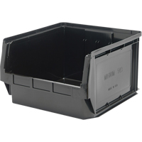 Stacking Container, 18.375" W x 18.375" D x 11.875" H, Black Nia-Chem Ltd.