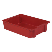 Stack-N-Nest<sup>®</sup> Plexton Containers, 24" W x 34.1" D x 8.1" H, Red CD191 | Nia-Chem Ltd.