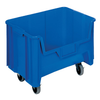 Mobile Giant Stack Container, 12-7/16" H x 19-7/8" W x 15-1/4" D, 250 lbs. Capacity, Blue Nia-Chem Ltd.