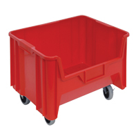 Mobile Giant Stack Container, 12-7/16" H x 19-7/8" W x 15-1/4" D, 250 lbs. Capacity, Red Nia-Chem Ltd.