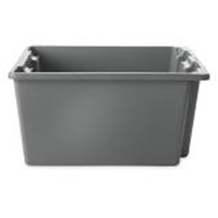 Caisse-palette empilable et emboîtable, 10" x 15,5" x 19,5", Gris Nia-Chem Ltd.