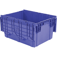Flipak Polyethylene Plastic (PE) Distribution Containers, 27.9" x 20.9" x 15.2", Blue Nia-Chem Ltd.