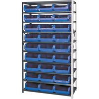 Shelving Unit with Stacking Bins, Steel, Magnum Bin, 650 lbs. Capacity, 42" W x 76" H Nia-Chem Ltd.