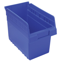 Bacs pour &eacute;tag&egrave;re Store-Max, 6-5/8" la x 8" H x 11-5/8" p, Bleu, Capacit&eacute; 44 lb Nia-Chem Ltd.