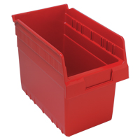 Bacs pour &eacute;tag&egrave;re Store-Max, 6-5/8" la x 8" H x 11-5/8" p, Rouge, Capacit&eacute; 44 lb Nia-Chem Ltd.