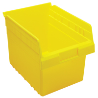 Store-Max Shelf Bins, 8-3/8" W x 8" H x 11-5/8" D, Yellow, 44 lbs. Capacity Nia-Chem Ltd.