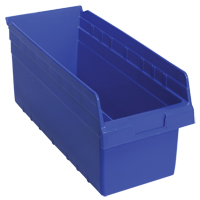 Bacs pour &eacute;tag&egrave;re Store-Max, 8-3/8" la x 8" H x 17-7/8" p, Bleu, Capacit&eacute; 56 lb Nia-Chem Ltd.