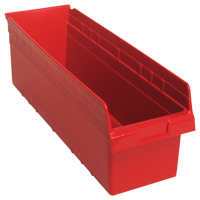 Bacs pour &eacute;tag&egrave;re Store-Max, 8-3/8" la x 8" H x 23-5/8" p, Rouge, Capacit&eacute; 68 lb Nia-Chem Ltd.