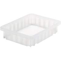 Contenant Divider Box, Plastique, 10,875" la x 8,25" p x 2,5" h, Transparent Nia-Chem Ltd.