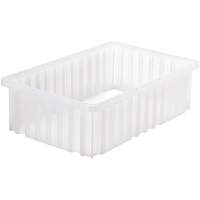Contenant Divider Box, Plastique, 16,5" la x 10,875" p x 5" h, Gris Nia-Chem Ltd.