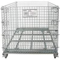 Collapsible Wire Container, 40" W x 48" D x 42" H, 4000 lbs. Capacity Nia-Chem Ltd.