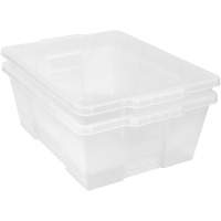 Plastic Latch Container, 15.875" W x 21" D x 7.75" H, Clear Nia-Chem Ltd.