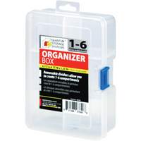 Boîte &agrave; compartiments en plastique, 4,75" la x 6,75" p x 2,25" h, 6 compartiments Nia-Chem Ltd.