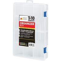 Boîte &agrave; compartiments en plastique, 7,75" la x 11,75" p x 2,2" h, 10 compartiments Nia-Chem Ltd.
