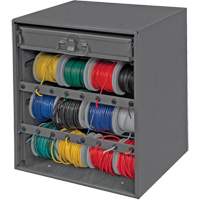 Wire and Terminal Storage Cabinet, Steel, 1 Drawers, 15-9/16" x 11-7/8" x 16-3/8", Grey Nia-Chem Ltd.