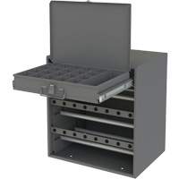Wire and Terminal Storage Cabinet, Steel, 1 Drawers, 15-9/16" x 11-7/8" x 16-3/8", Grey Nia-Chem Ltd.