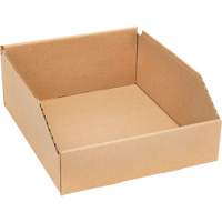 Boîtes profondes en carton ondul&eacute;, 9-3/4" la x 11-1/4" p x 4-1/2" h, Beige Nia-Chem Ltd.