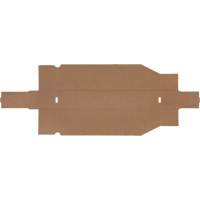 Boîtes profondes en carton ondul&eacute;, 1-7/8" la x 17-1/8" p x 4-1/2" h, Beige Nia-Chem Ltd.